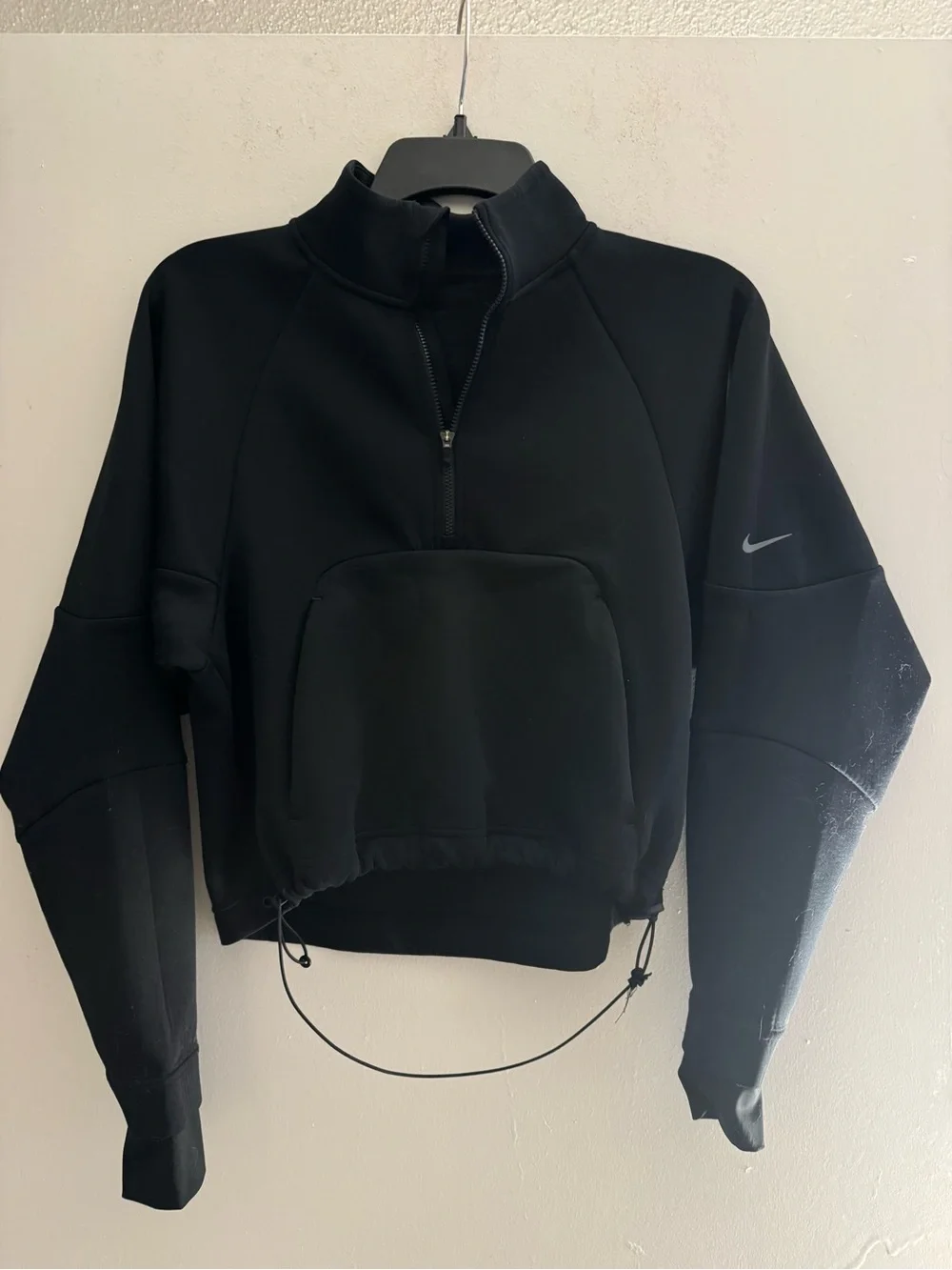 Nike Women’s DriFit Prima Black Half-Zip Bomber Pullover Jacket Size XXS